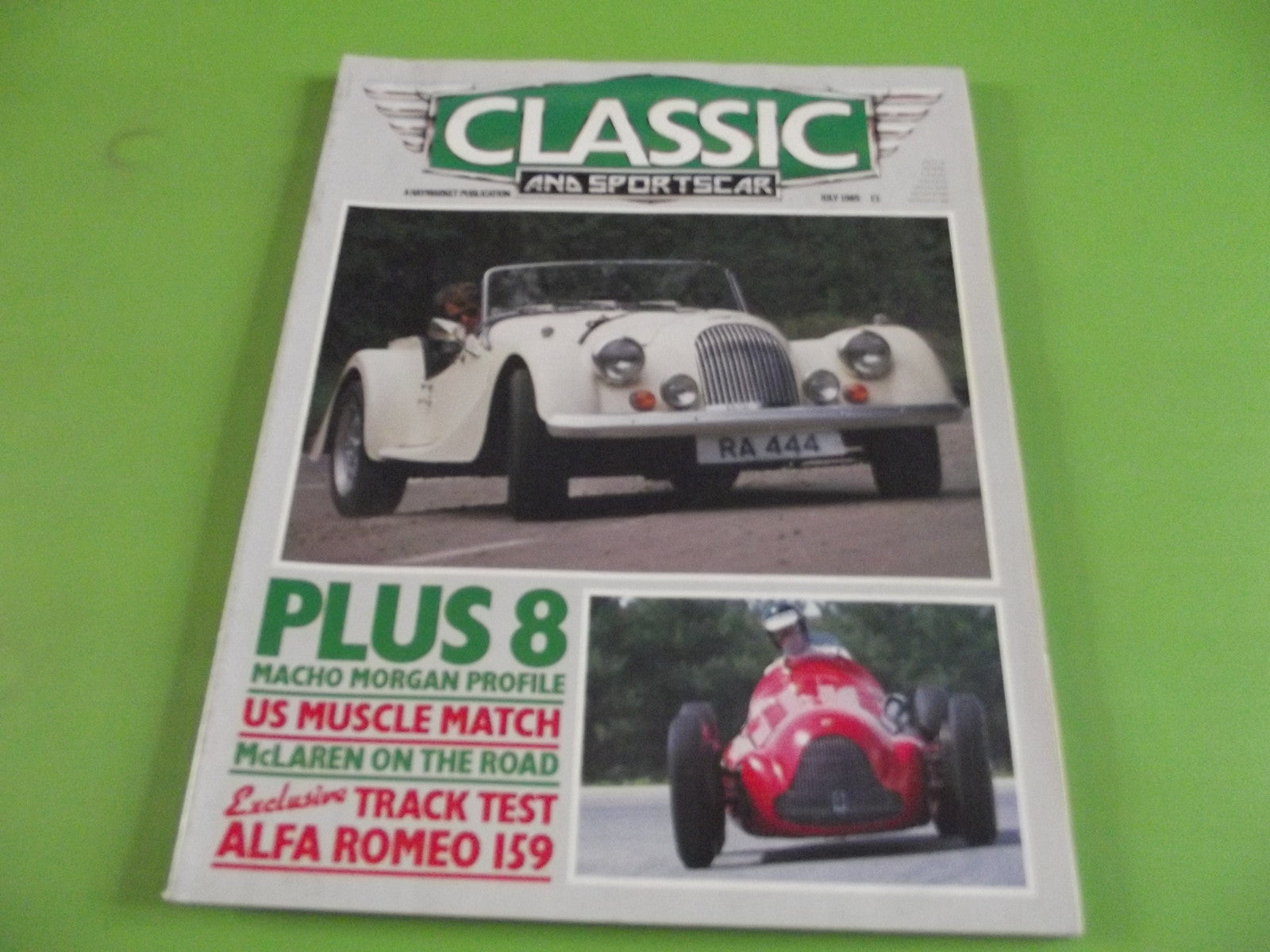 CLASSIC AND SPORTSCAR MAGAZINE JULY 1985 #c10