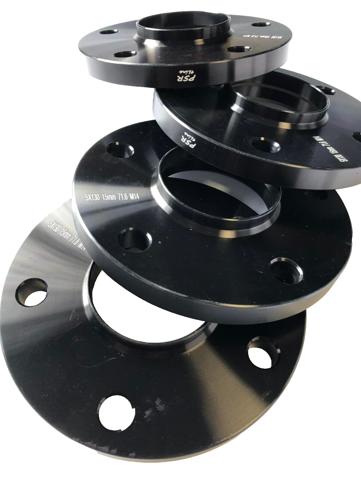 Porsche Wheel Spacers 15mm + Extended O.E Bolts Set Of 4 in Black 5x130 PSR9Line16