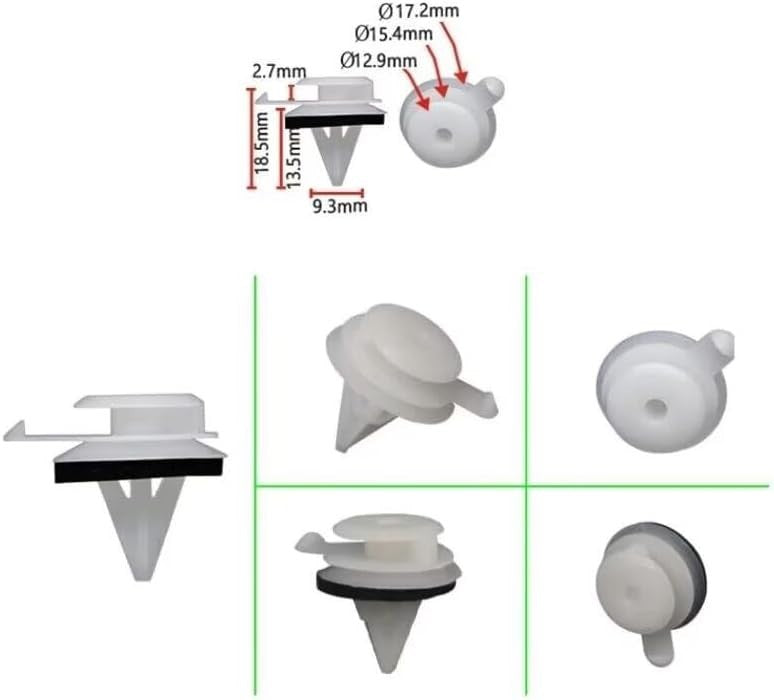 Land Range Rover A Pillar Trim Panel Insulated Fastening Studs IPN500050 Pack 2012