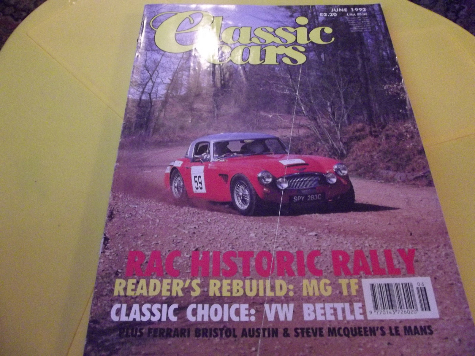 CLASSIC CARS MAGAZINE JUNE 1992 #c30