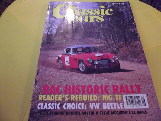 CLASSIC CARS MAGAZINE JUNE 1992 #c30