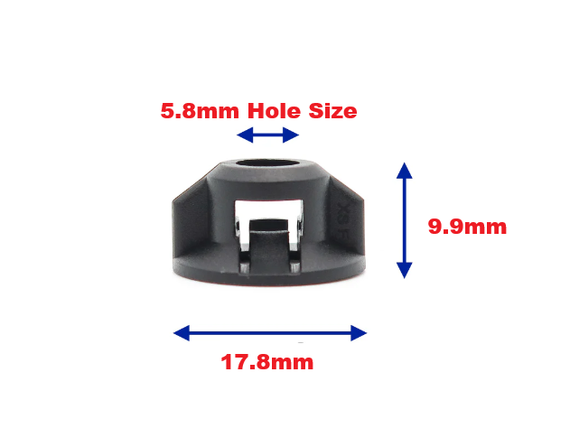 Toyota Wheel Arch Liner Fixing Clip Plastic Wing Nut Black Prius Rav 4 C-HR 10pc1