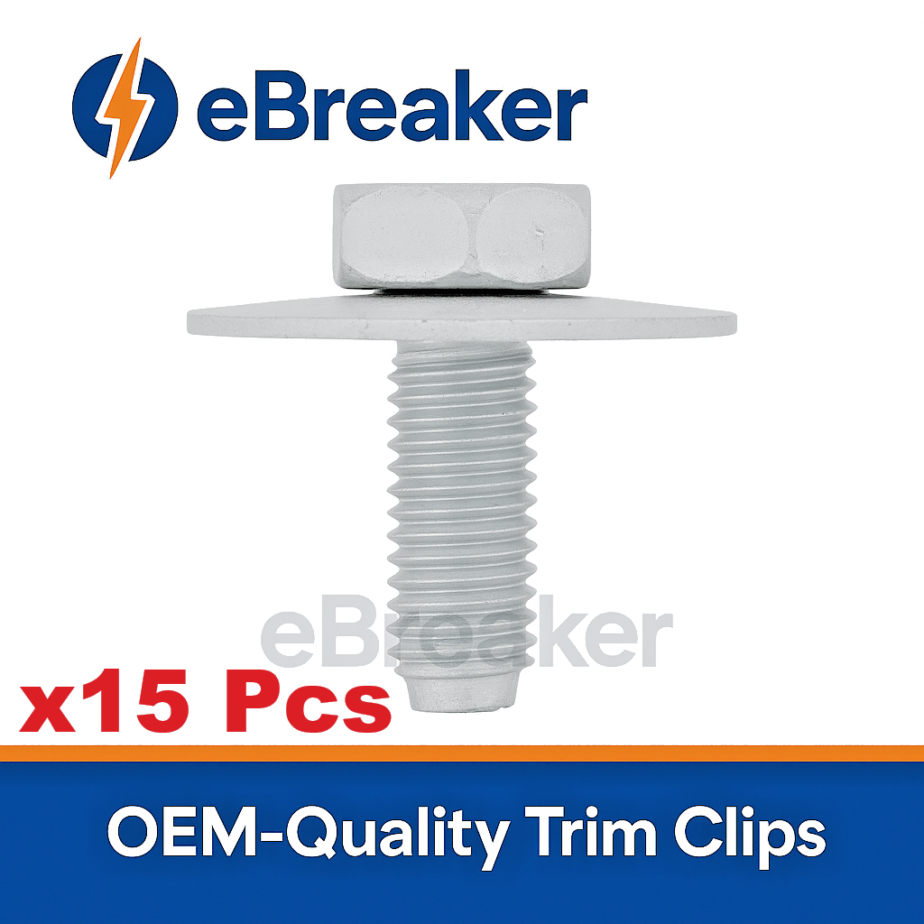 Body Work Metal Trim Fixing Bolt & Captive Washer M6x18mm Galvanised -  Pack #150