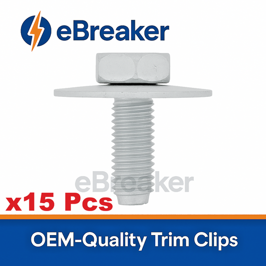 Body Work Metal Trim Fixing Bolt & Captive Washer M6x18mm Galvanised -  Pack #150