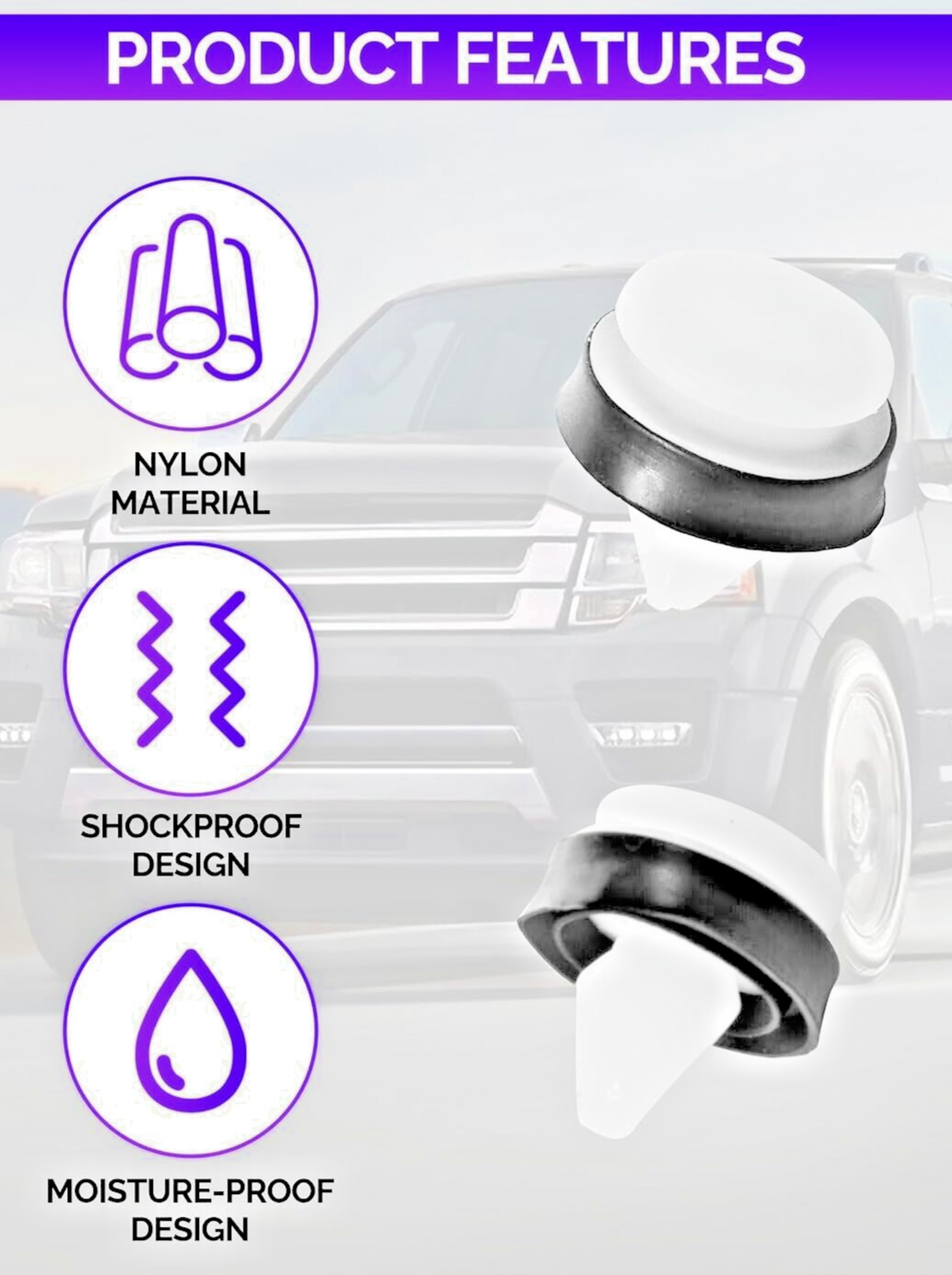 Ford Transit Custom Trim Panel Clips Door Moulding Side Body Fixing 5255437 x5pc10