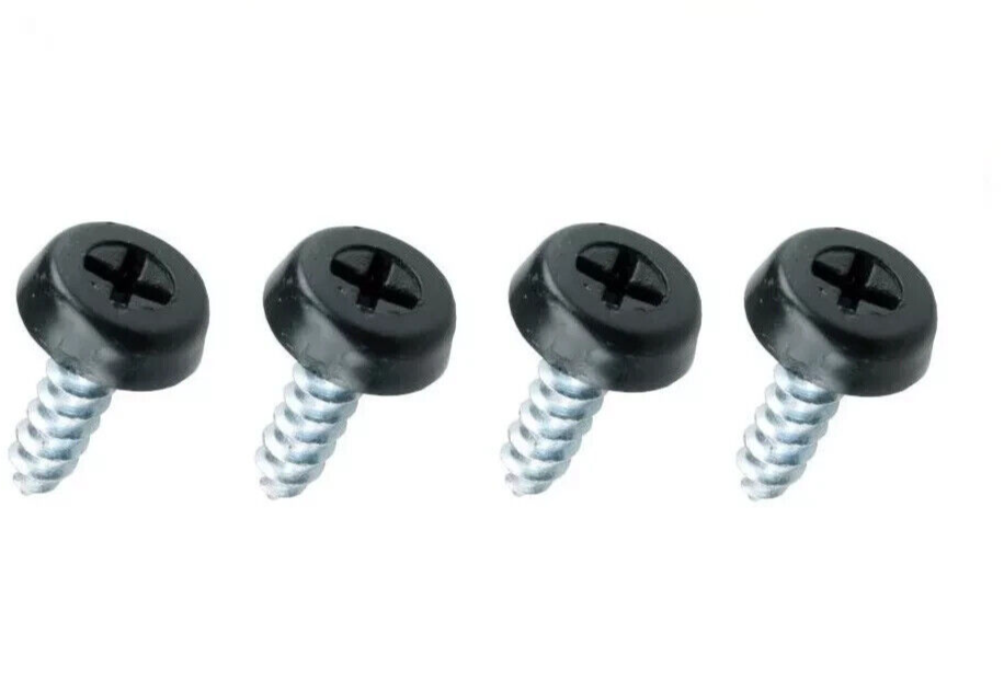 Number Plate Fixing Screws Kit Plastic Cap Moulded Weather resistant Head. Qty 41