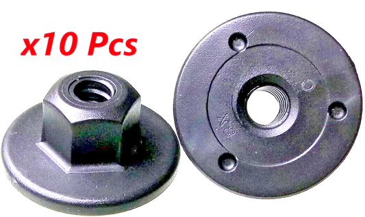 Undertray Wheel Arch Liner Splah Tray Hex Head Threaded Plastic Nut Clip 10mm 100