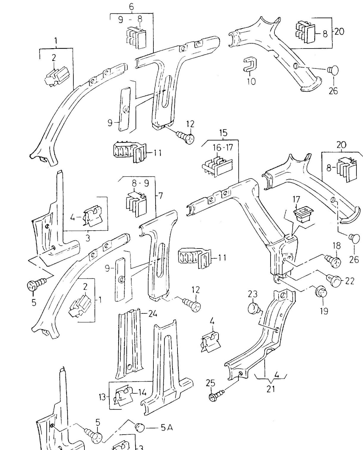 UNTHREADED PLASTIC NUTS ENGINE COVER UNDERTRAY SPLASH GUARD BODY TRIM NUTS 10pcs11