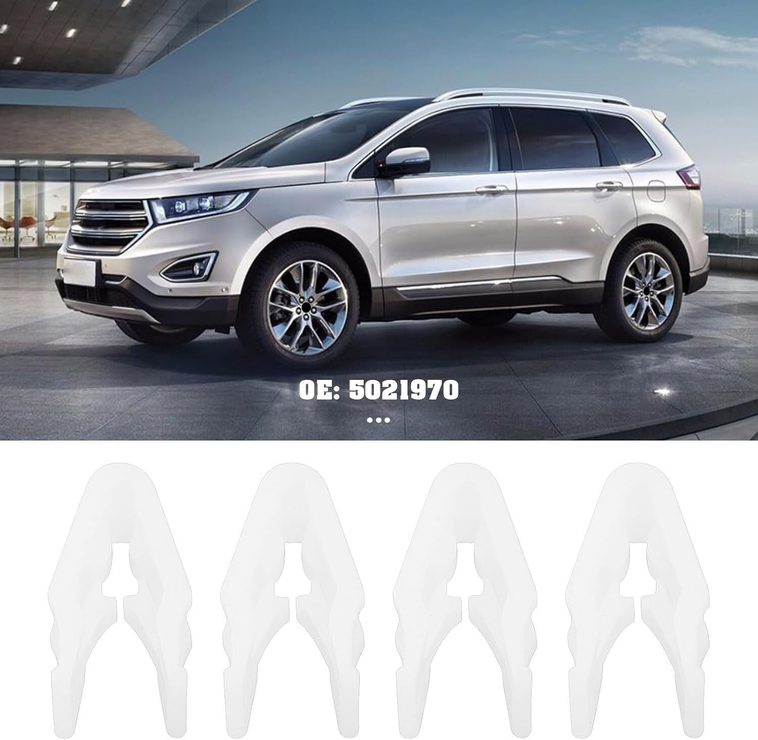 Snap Fit Trim Clips x5 Pcs FORD Focus Fiesta Mondeo Kuga Ranger Transit C-Max3