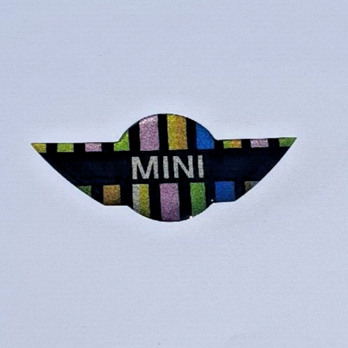 MINI RAINBOW Steering Wheel Badge 3D Gel Logo Domed For Gen2 JCW R55 R56 R57 R582