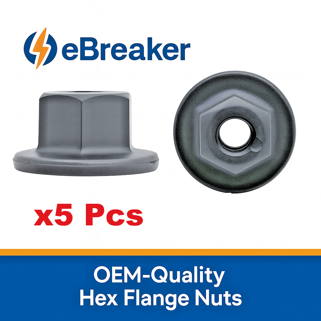 MINI Plastic Hex Nut Coarse Thread Fixing of Bodywork Trim Clip Panels - Pack 5.0