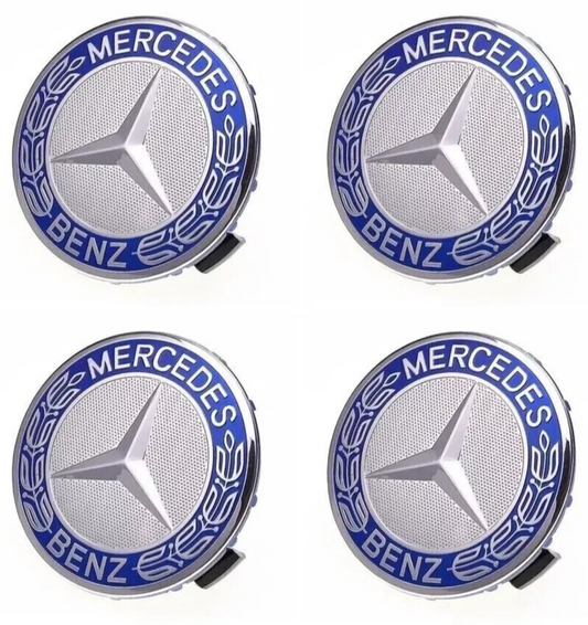 4x Mercedes Alloy Wheel Centre Hub Caps 75mm A B C E S M Class ML CLA0