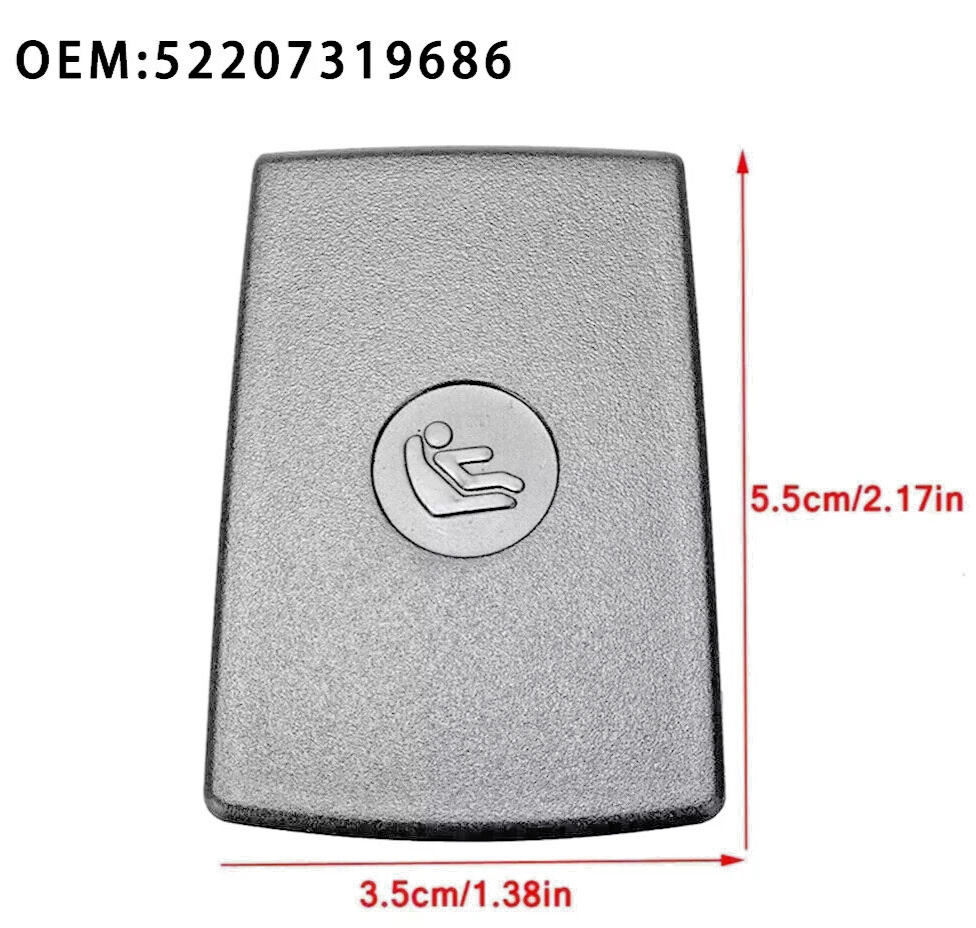 BMW Rear Childs Seat Fitting ISOFIX Trim Cover Flap in Black OE 17949110 73196864