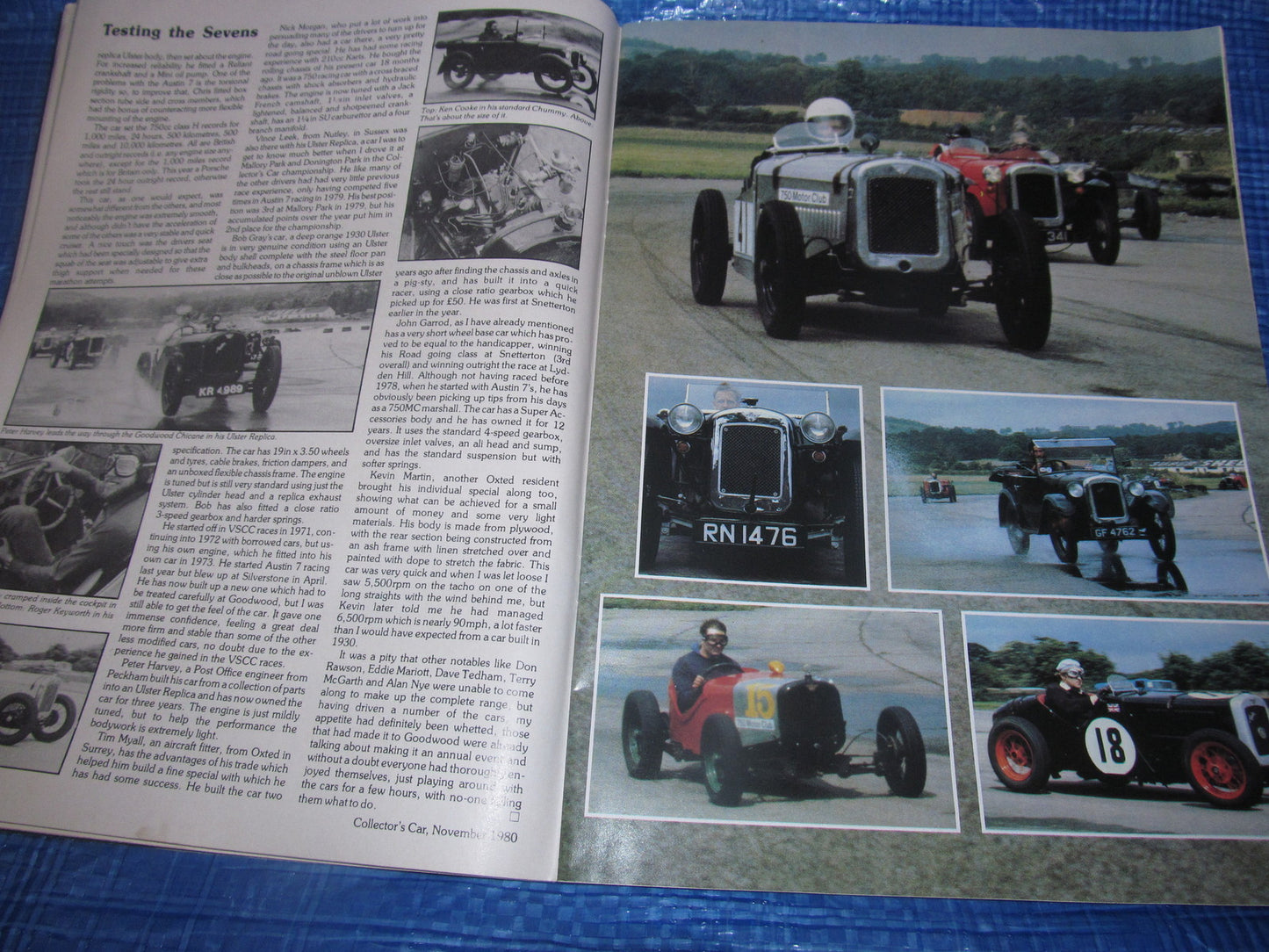 1980 NOVEMBER COLLECTORS CAR MAGAZINE / MERCEDES REPLICA GOODWOOD 7's  #bk17