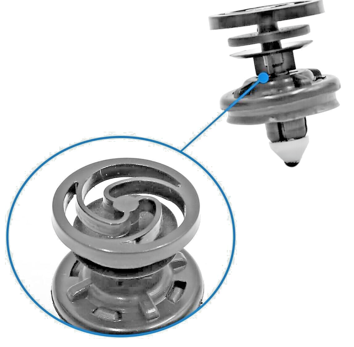 VW Interior Door Card Trim Panel Fastener Clips Sprung Head Beetle Touran Tiguan14