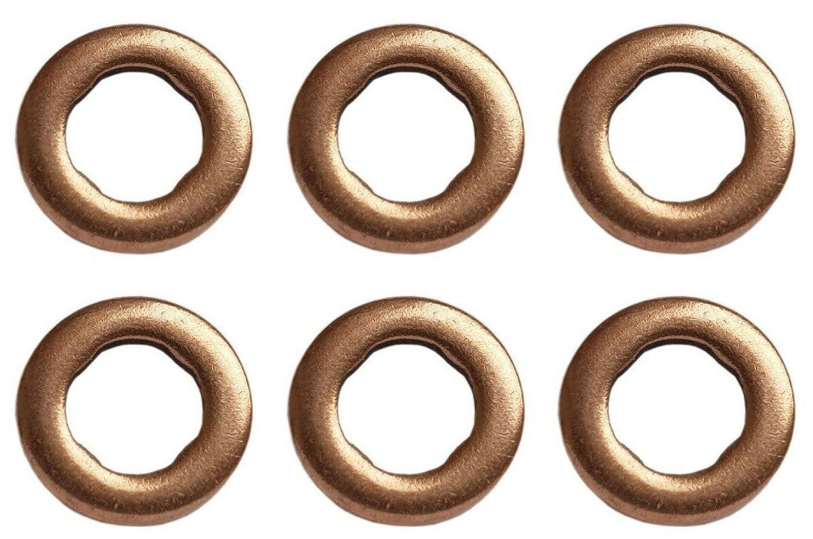 BOSCH E.Q Diesel Fuel Injector Copper Washer 6PCS - F00VP01004 / 059130519B0