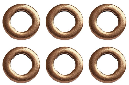 BOSCH E.Q Diesel Fuel Injector Copper Washer 6PCS - F00VP01004 / 059130519B0