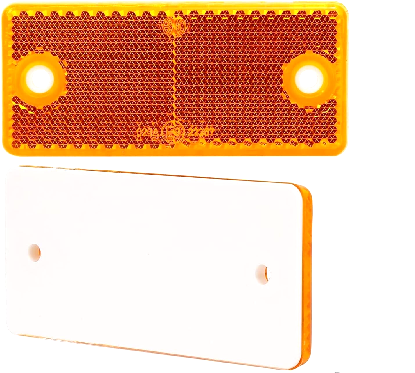 High-Quality 2x Amber E-Approved Rectangular Reflectors Trailers Caravans11