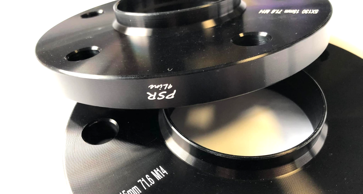 PORSCHE 15mm Wheel Spacers 5x130 With Extended O.E Bolts, Precision Fit in Black13