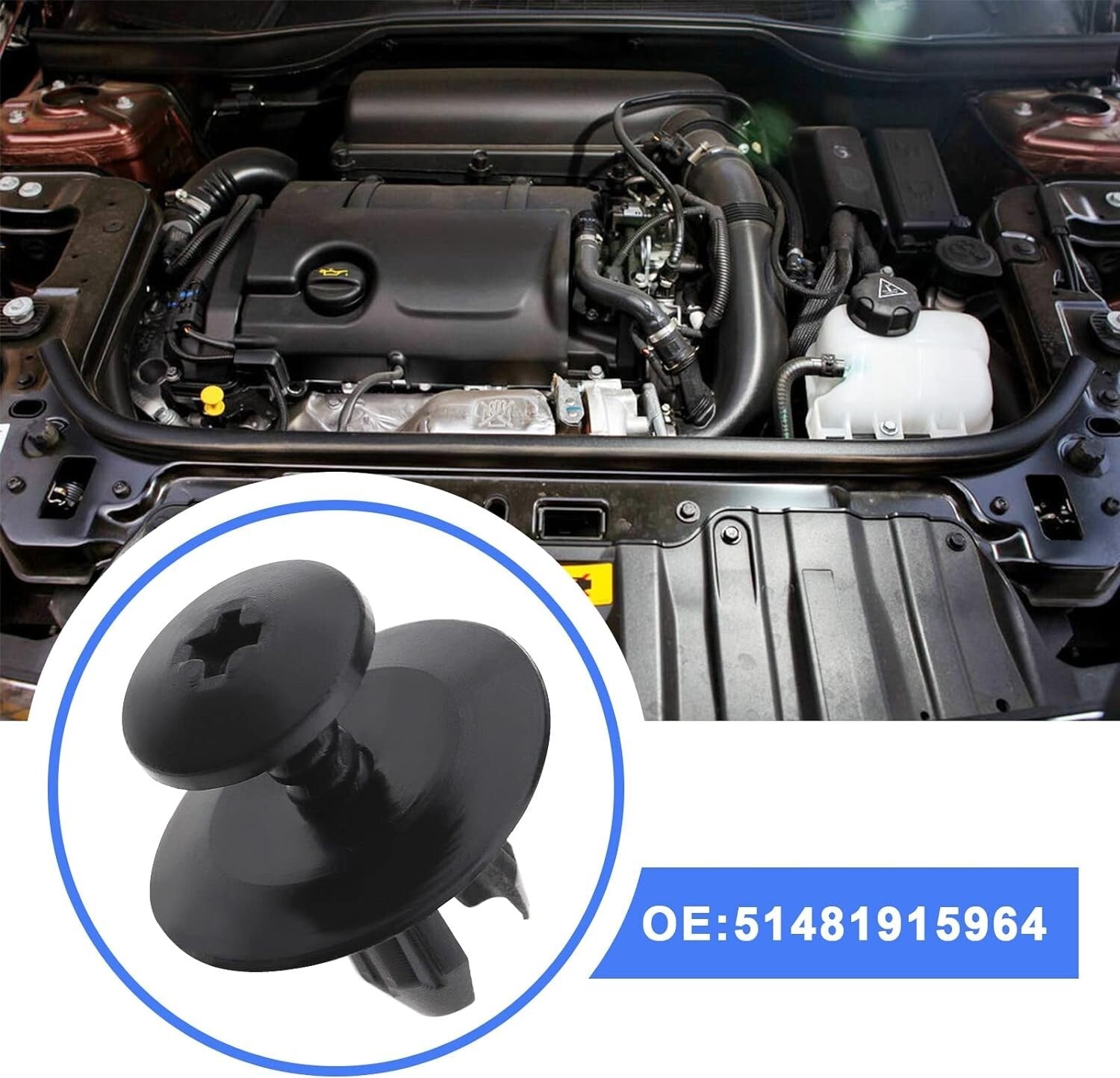 BMW Body Trim Expanding Rivet 10 QTY 51481915964 - X 1 2 3 4 5 6 7 8 Series4