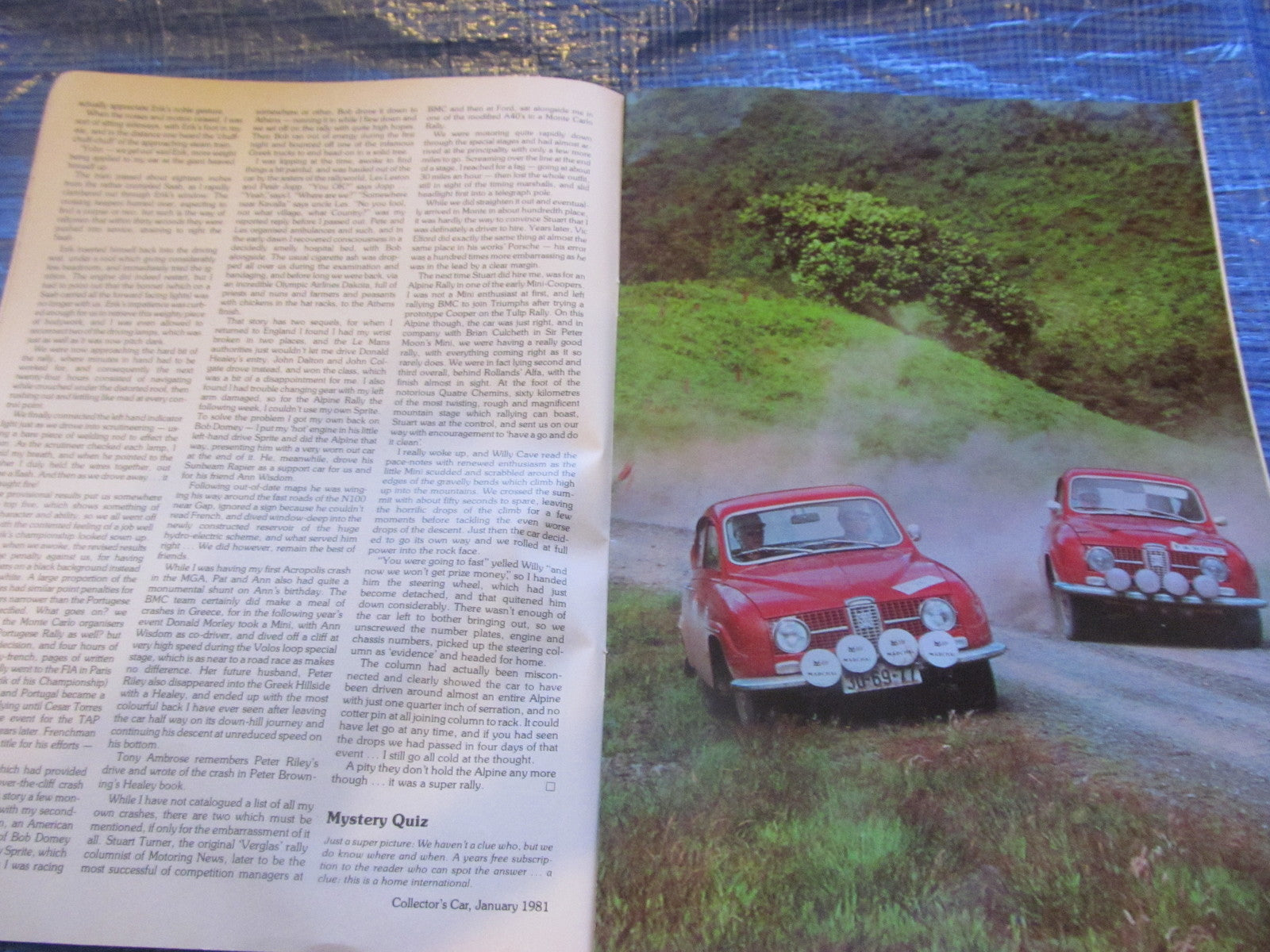 1981 JANUARY COLLECTORS CAR MAGAZINE / RALLY RILEY MGB TEST XK120 LAUNCH  #bk15