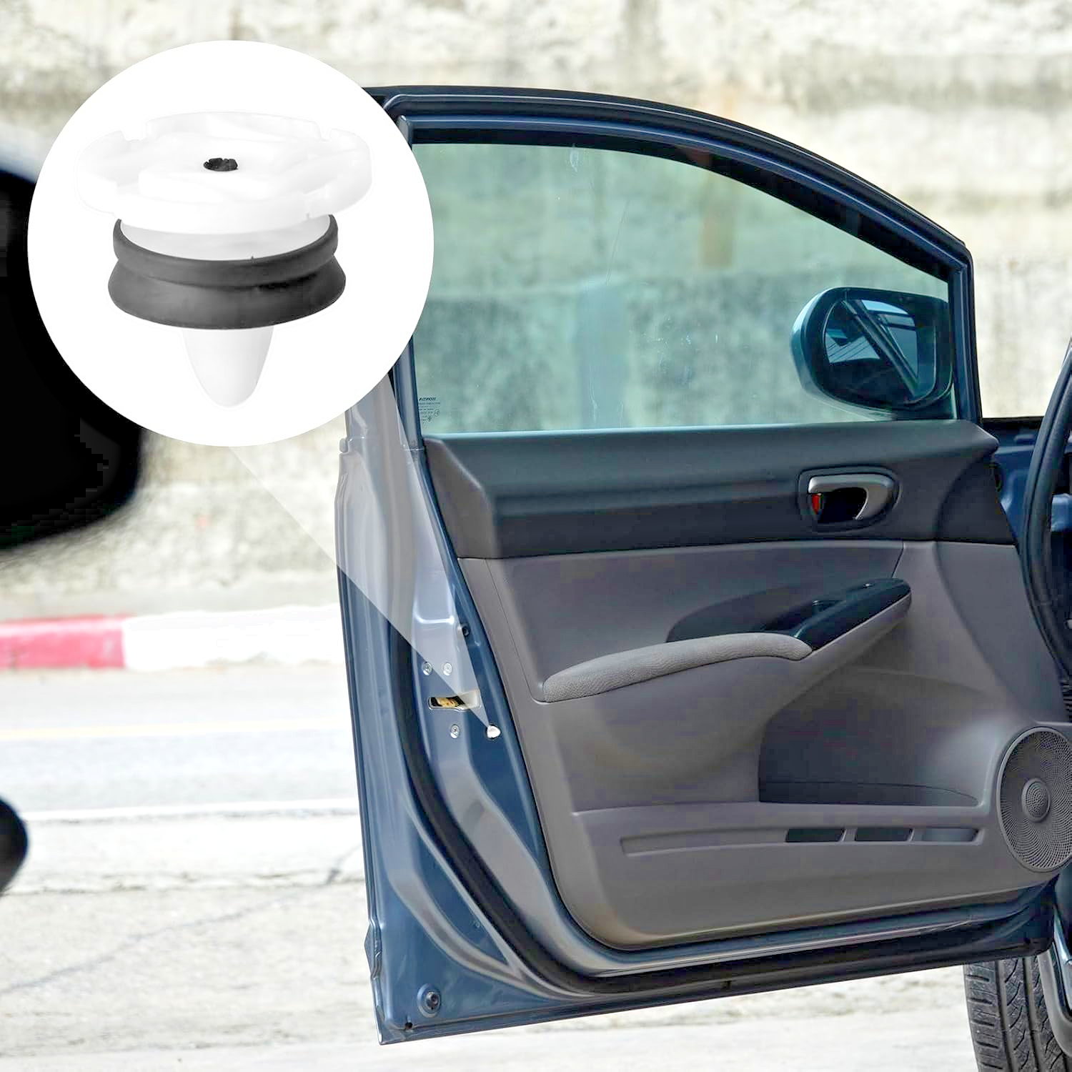 RENAULT Door Card Panel Interior Trim Sprung Head Fastener Clips - Pack of 10 Pc14