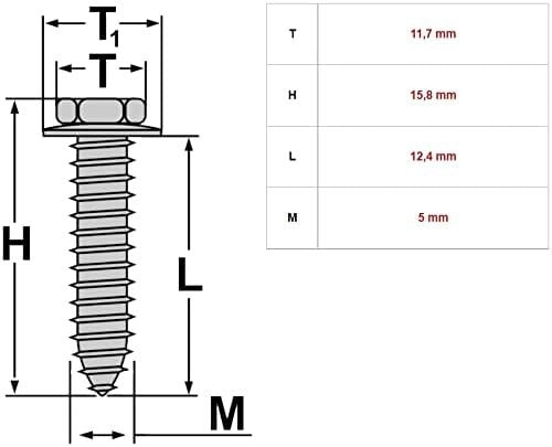 VAG Hexagon Socket Head Bolt – VW Audi Skoda SEAT Replace M.P.N N90944604 Pack 52