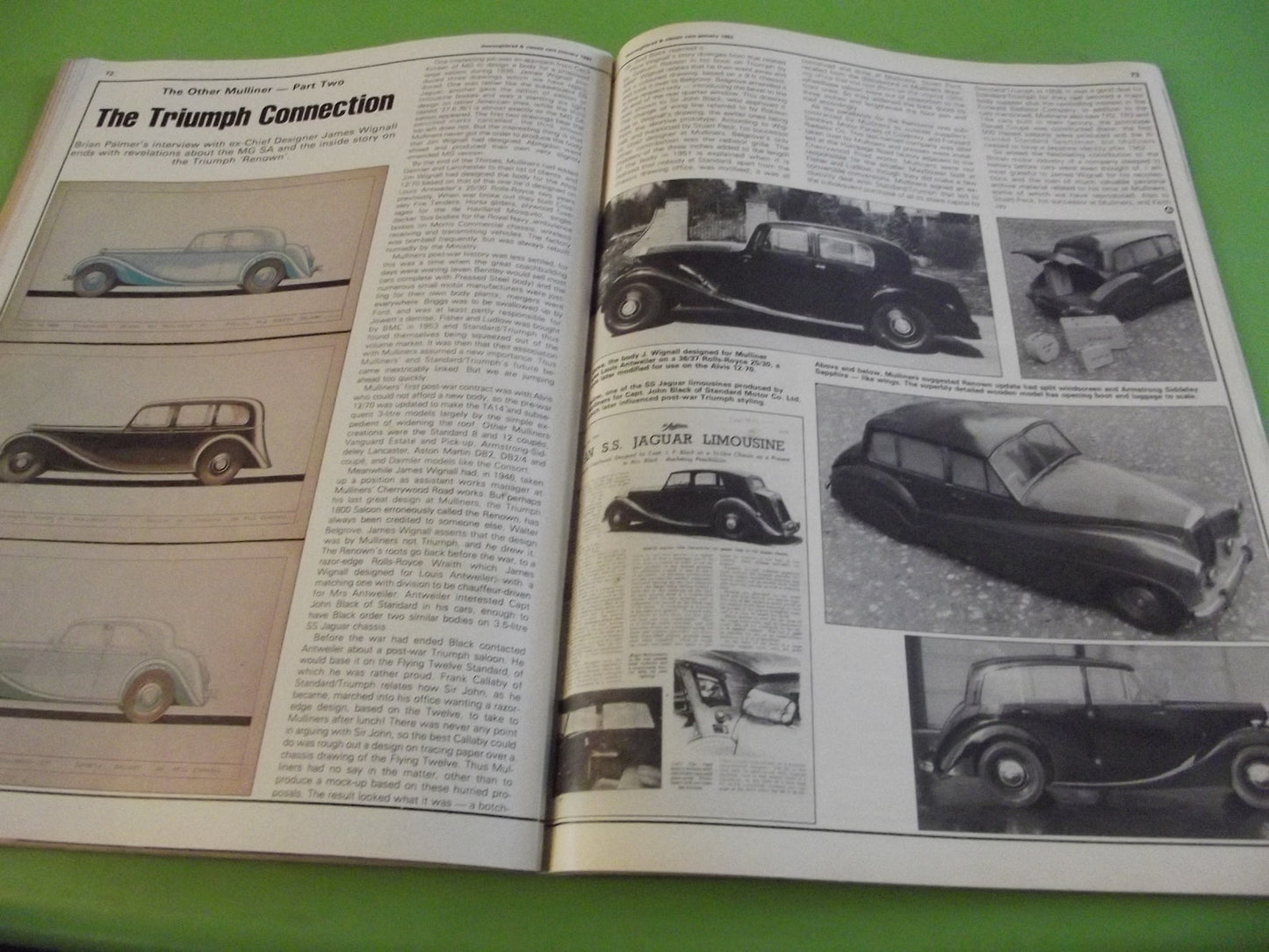 THOROUGHBRED AND CLASSIC CARS MAGAZINE JANUARY 1983 #C45