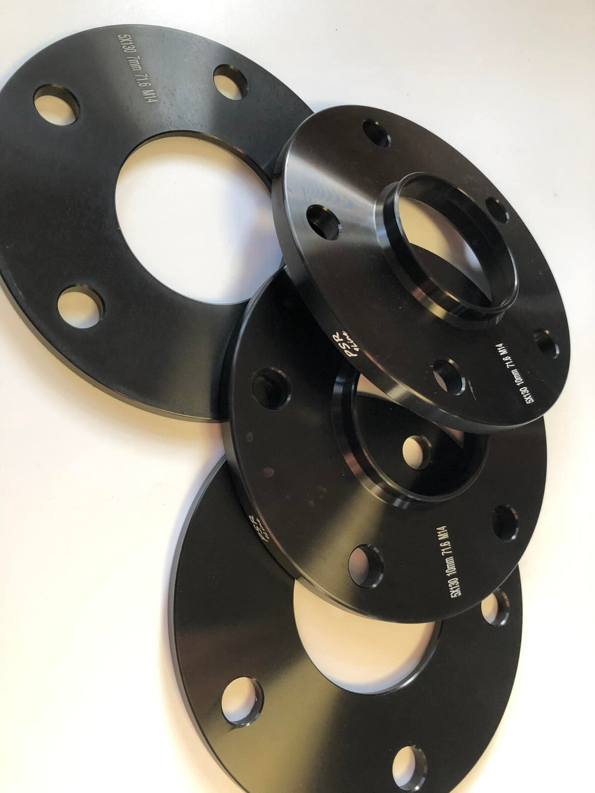 Porsche Wheel Spacers 7mm Set Of 4 in Black 5x130 PSR9Line11