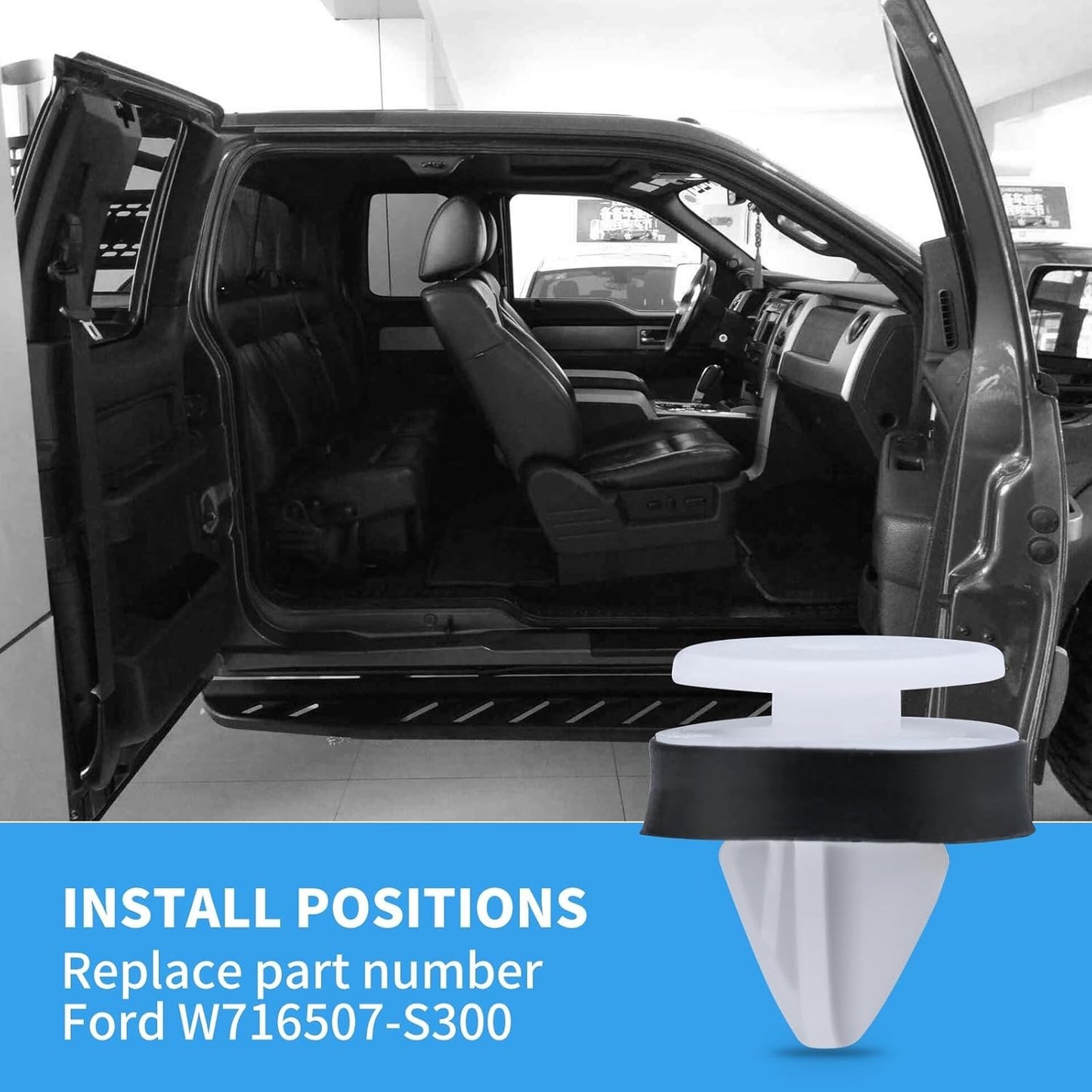 Ford Transit Custom Trim Panel Clips Door Moulding Body Fixing Stud 5255437 10.21