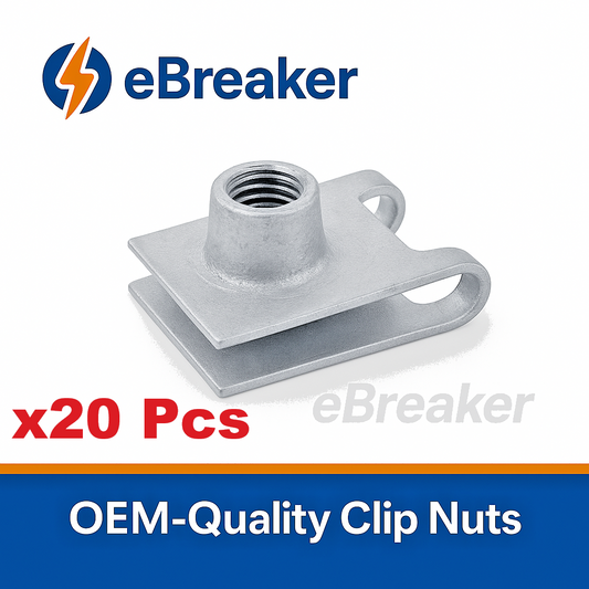 VW C-Clip M6 Spire Nut Under Body Weather Sheild Trim Panel Galvanised - Pack 200