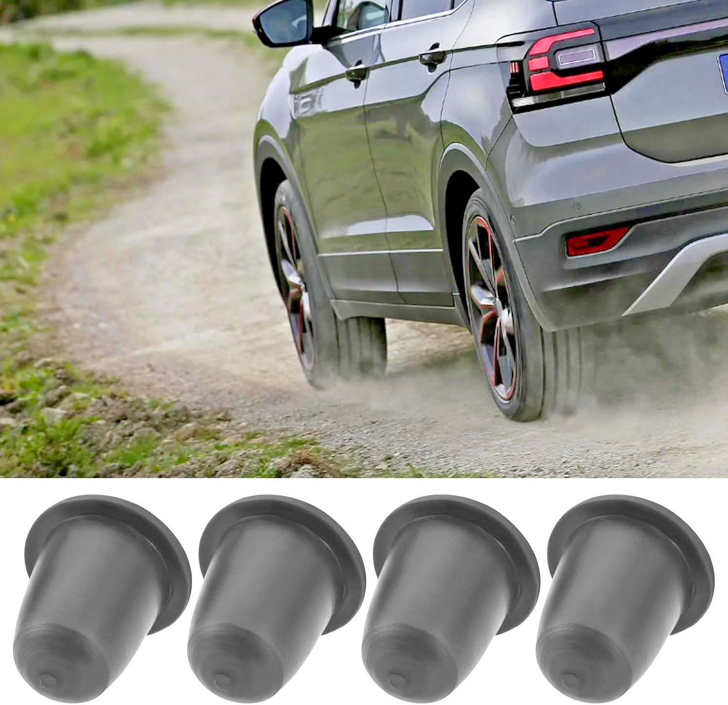 AUDI Rubber Sealing Grommet Hole Plug Trim Clip Holder - 3C0853586 Pack - x15 Pc9