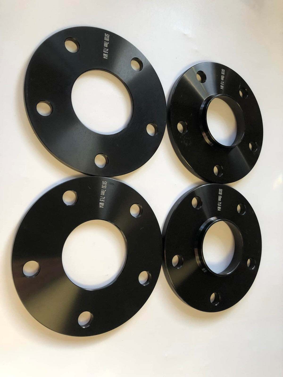Porsche Wheel Spacers 7mm Set Of 4 in Black 5x130 PSR9Line2