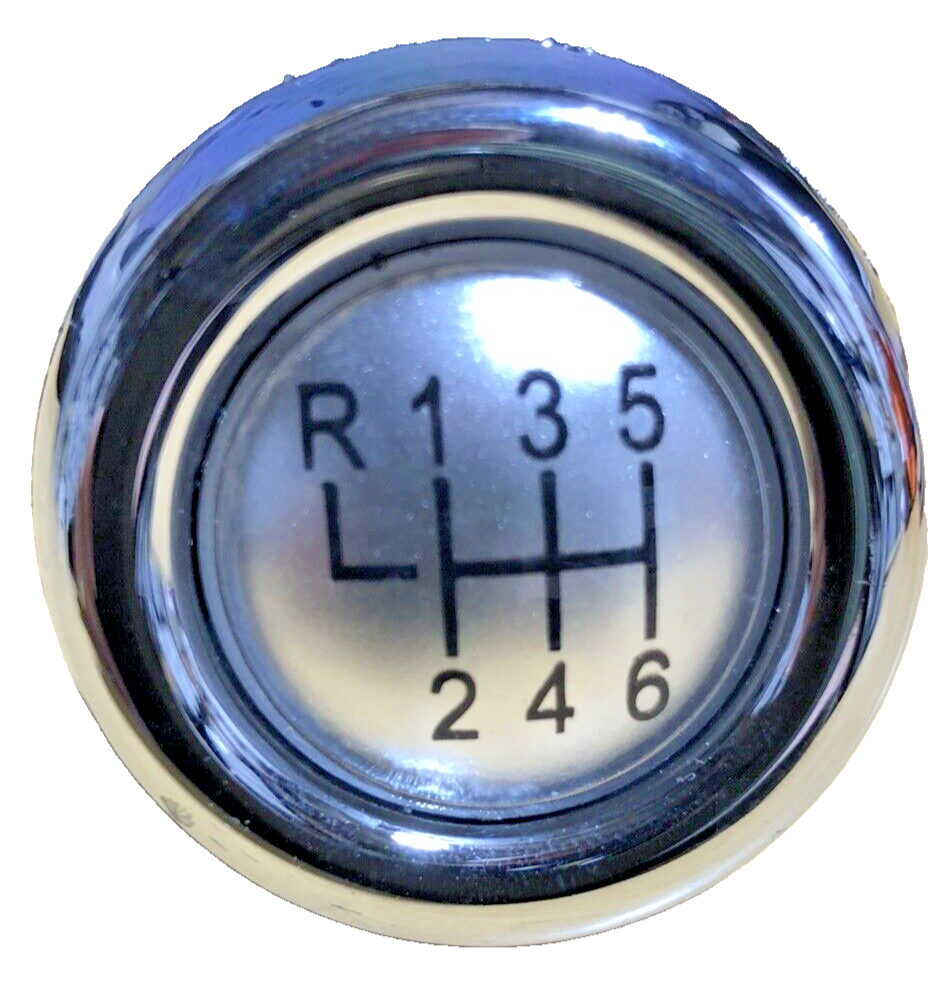 MINI 6 Speed Gear Shift Knob Soft Leather Silver Shift Pattern R55 R56 R57 R607