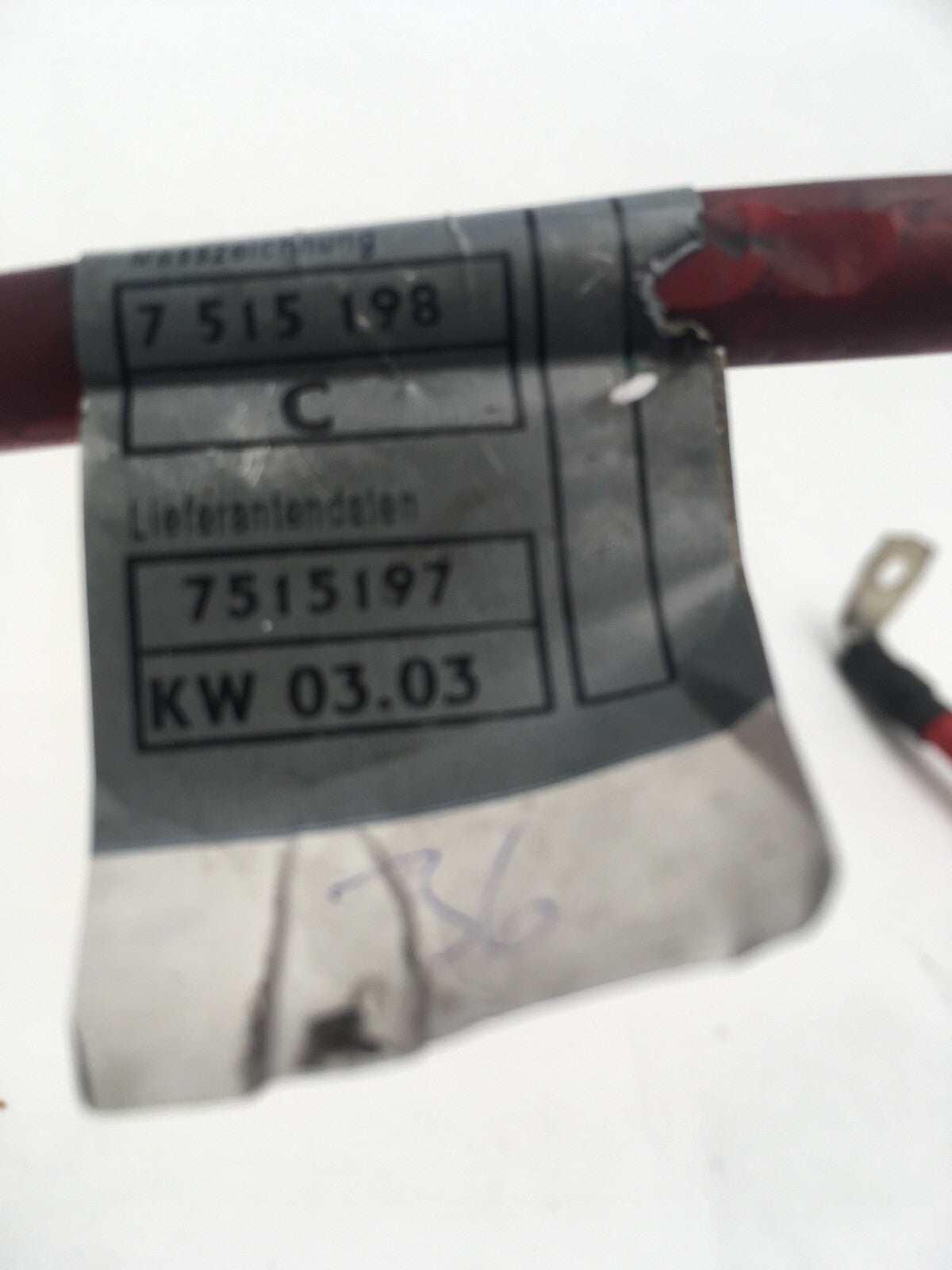 Battery Plus Pole Additional Cable 7515197 From a Mini R50 R52 R53 01-064