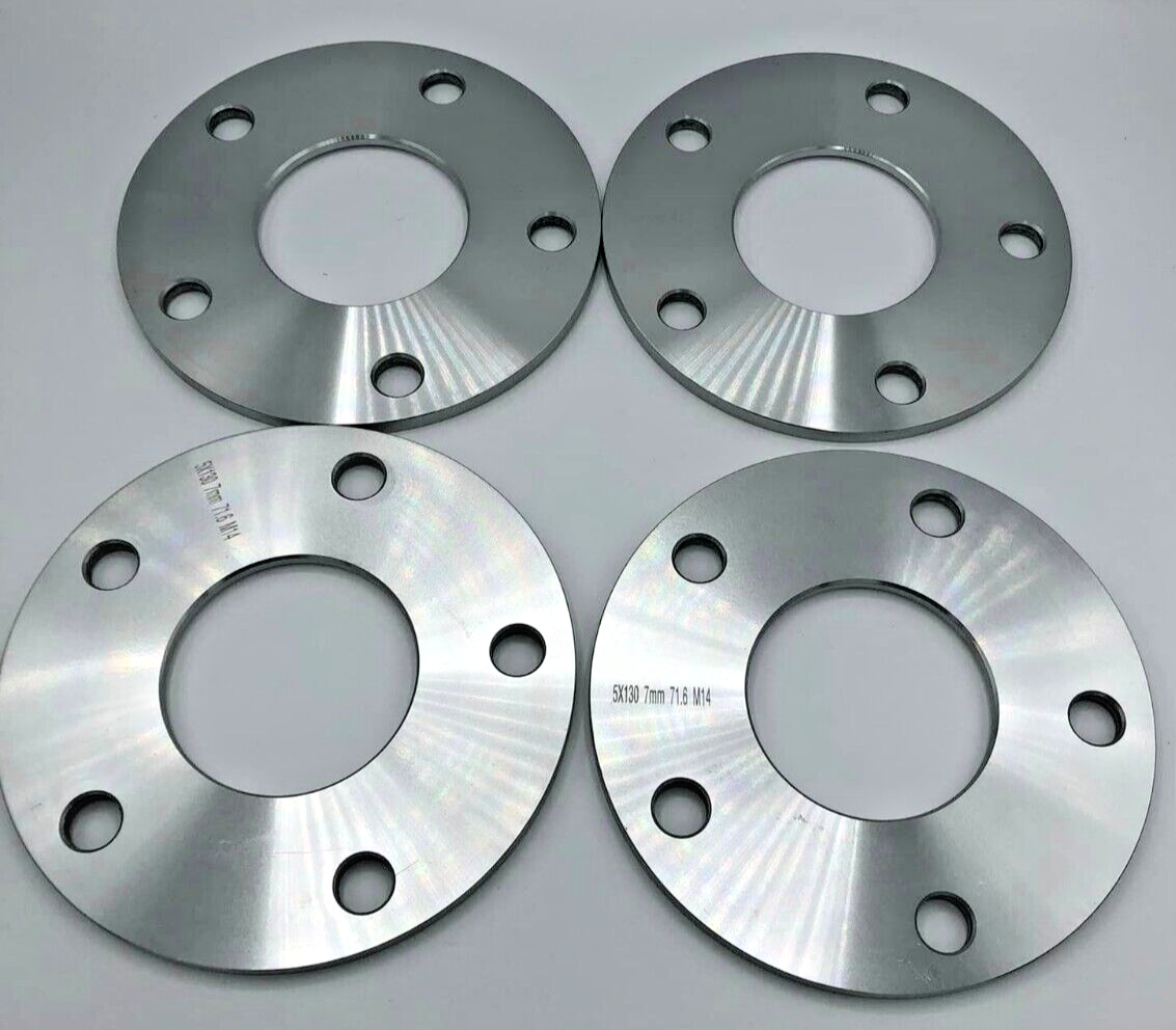 Porsche Wheel Spacers 7mm Set Of 4 in Silver 5x130 PSR9Line4