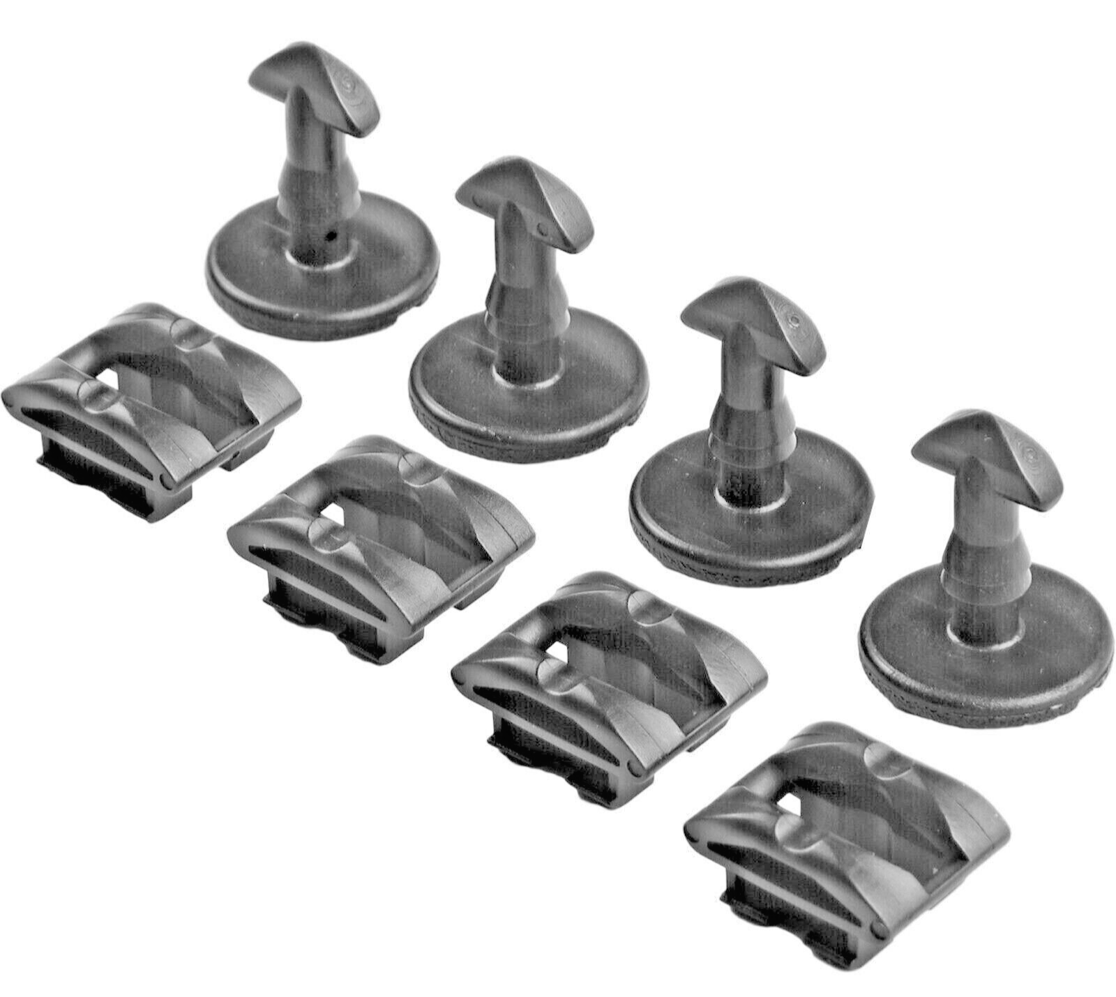 Land Range Rover Bumper Tow Cover Twist Bolt & Receiver x4 Sets DYR & DYF 50001020