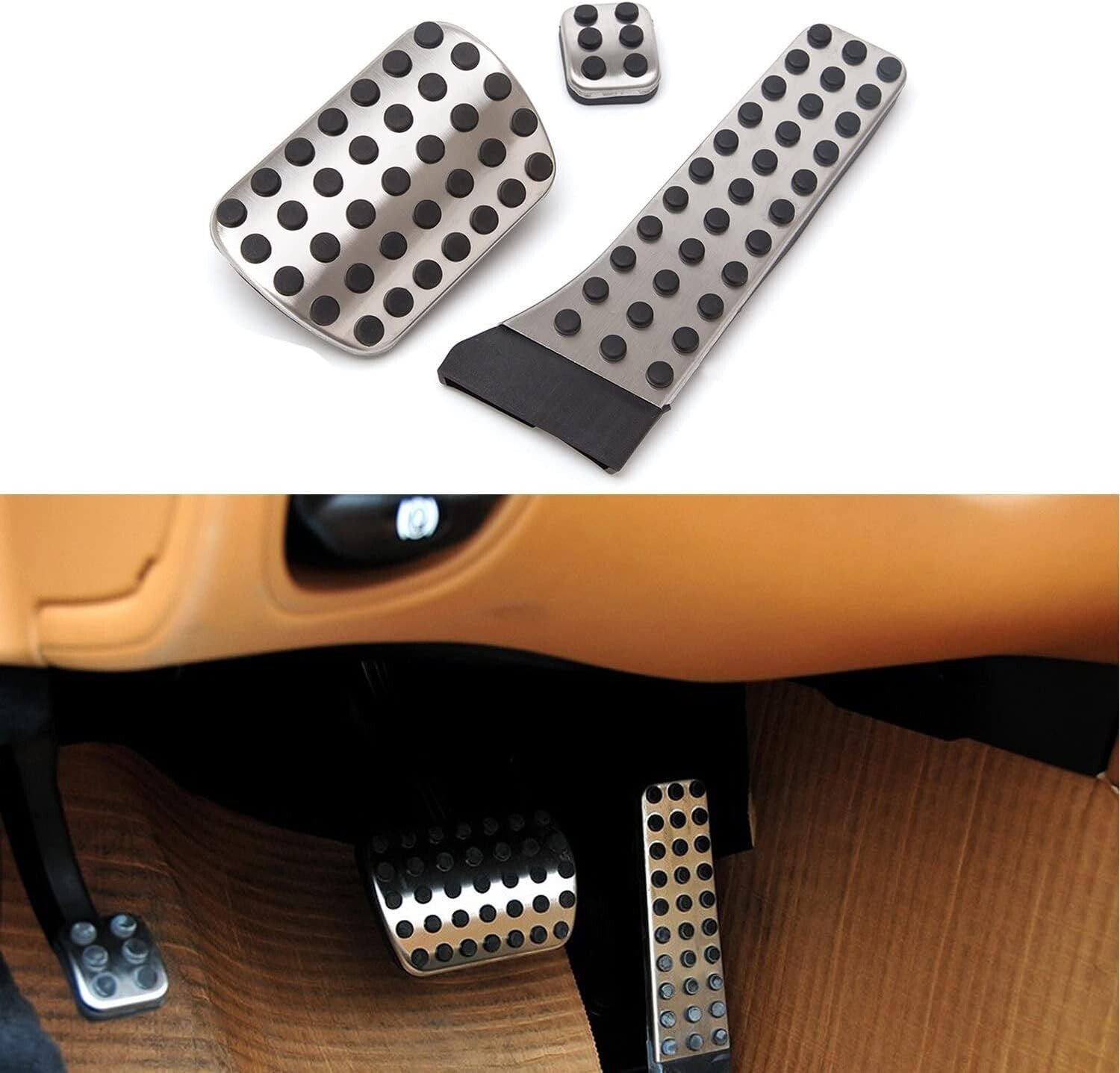 New Premium Stainless Steel AMG Sport Pedal Set 3PCS for Mercedes Benz C E S CLS6