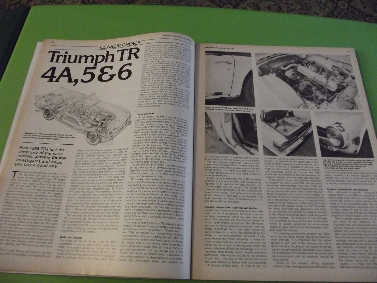 THOROUGHBRED AND CLASSIC CARS MAGAZINE APRIL 1981 #C43
