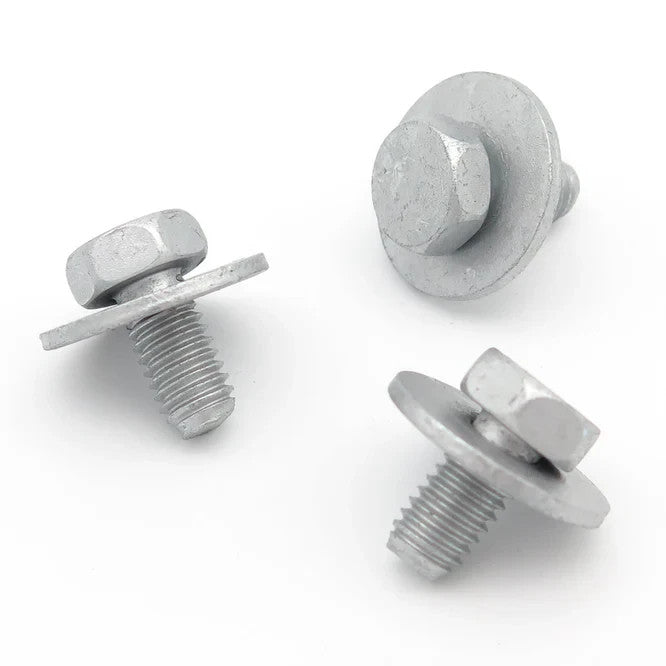 RENAULT Body Work Fixing Bolt & Captive Washer M6x18mm Galvanised #7703101446 208