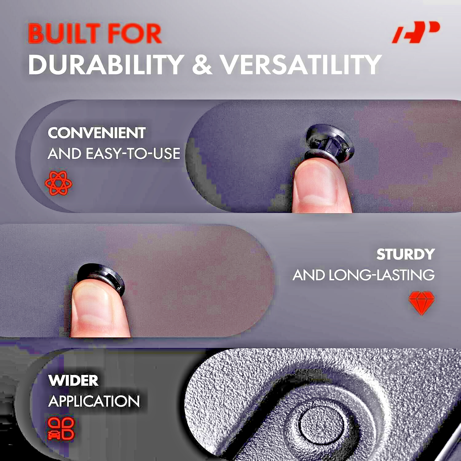 Mercedes-Benz Push Through Expanding Rivet Trim Fastener Clip OE A1239900092 x109