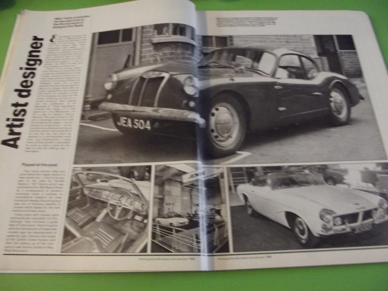 THOROUGHBRED AND CLASSIC CARS MAGAZINE JANUARY 1986 #C43