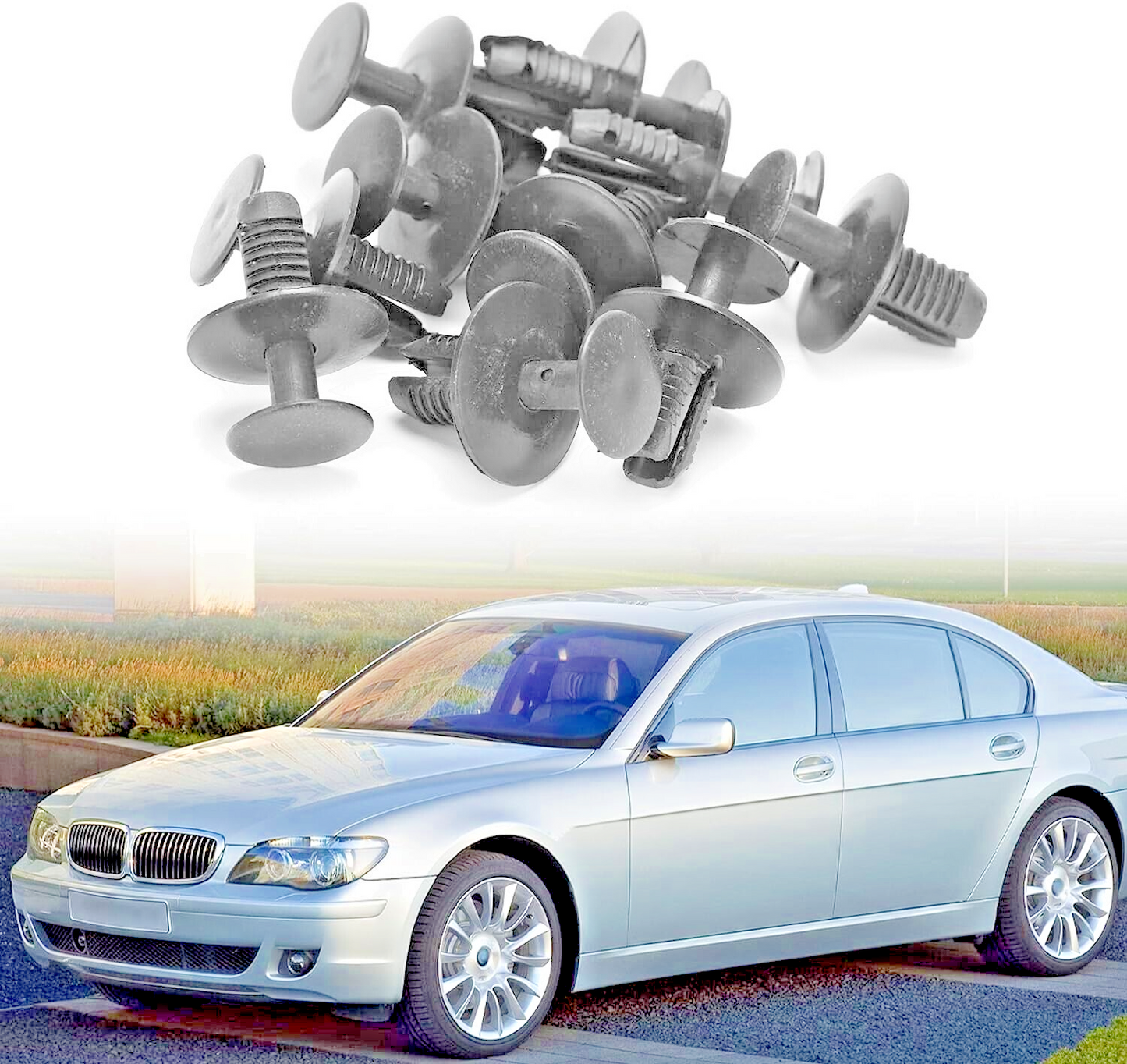 BMW Trim Clips Expanding Rivet 51471911992, 15x Qty for 1 2 3 4 5 6 7 X Z Series4