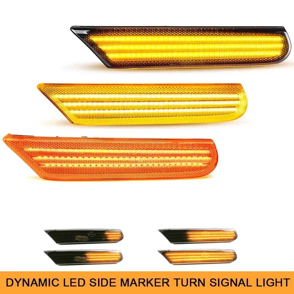 PORSCHE 996 , 911  CLEAR DYNAMIC LED SIDE INDICATOR REPEATER LIGHTS1