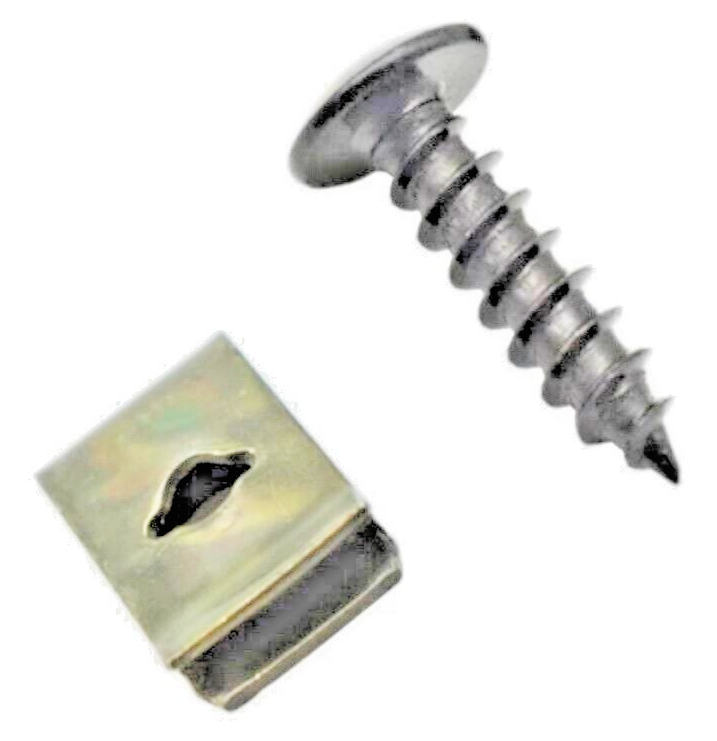 Car undertray Splashguard Speed Fastener Self Tapping Screws Panel U Clips x106