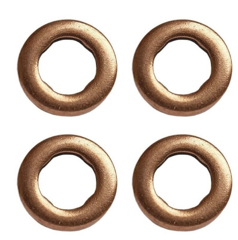 SEAT SKODA Diesel Fuel Injector Copper Washer 4PCS - F00VP01004 / 059130519B0