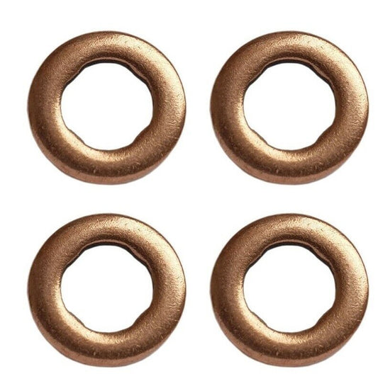SEAT SKODA Diesel Fuel Injector Copper Washer 4PCS - F00VP01004 / 059130519B0