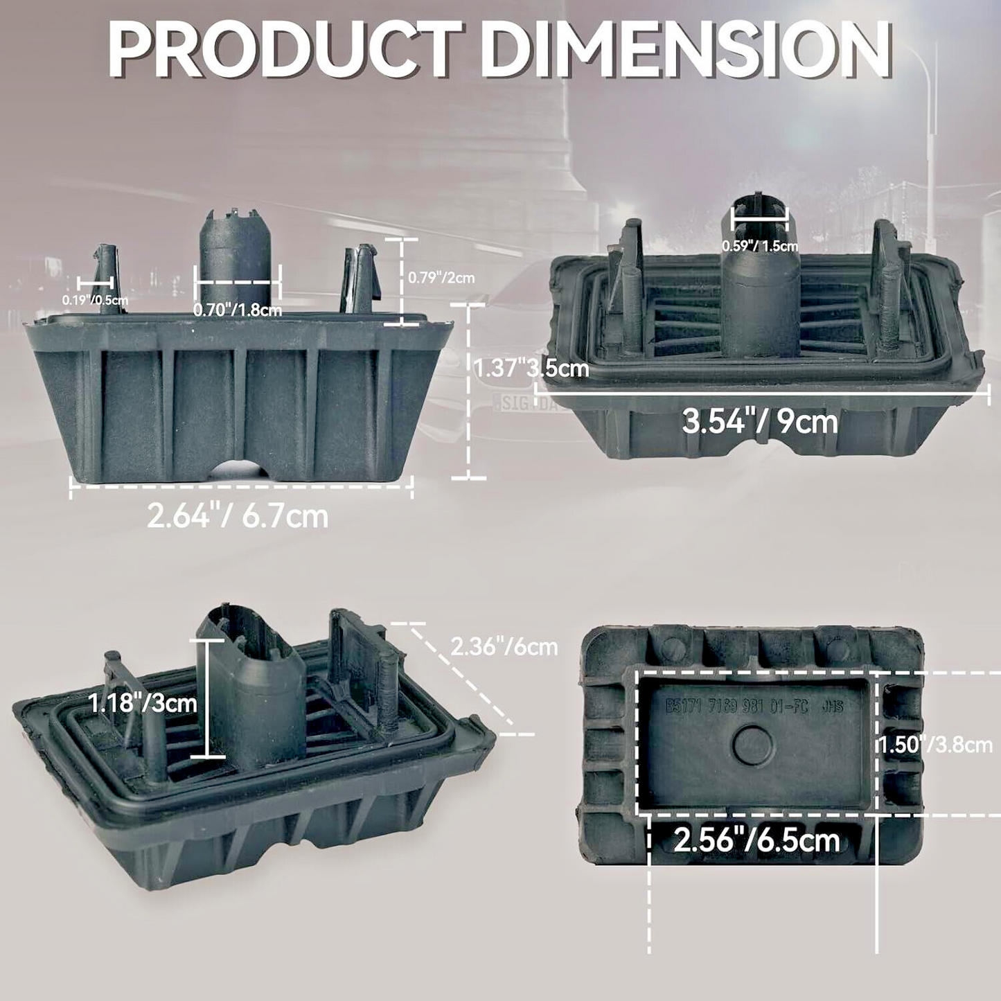 4x Jacking Point Mount Cover BMW 1 3 5 X1 E87 E90 F10 F06 OE 5171712331117