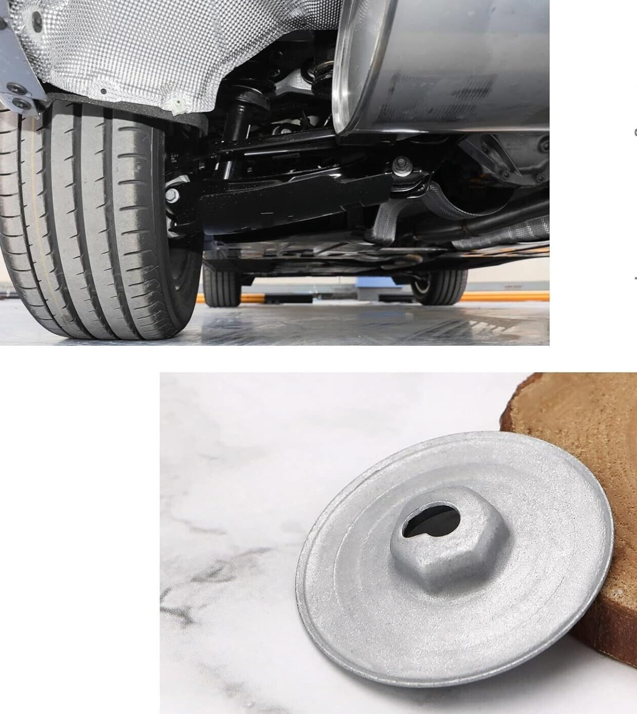 BMW Hex Head Heat Shield Press Stud Metal Washer 30mm Flange 07146949380 QTY x57