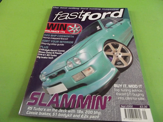 FAST FORD MAGAZINE SEPTEMBER 2002  #C5 RS ESCORT BODYKIT0